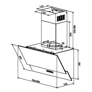 HOMSair Saturn 60 Glass Black-1