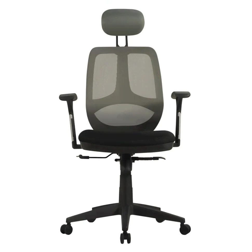Кресло BRABIX "Saturn ER-400", с подголовником, комбинированное, черное/серое, 530871 (530871)-3