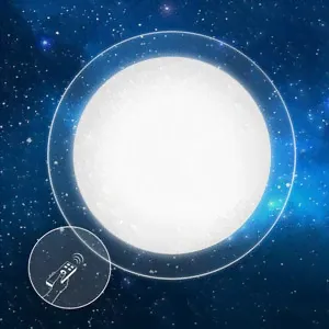 Потолочный светильник Estares Saturn 60W + прозрачный круглый кант Saturn 60W + прозрачный круглый кант-0