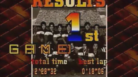 Daytona USA (Sega Saturn): "G,A,M,E,O,V,E,R"