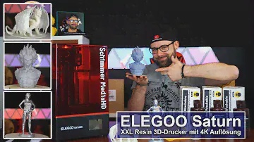[Elegoo Saturn] der XXL Resin 3D-Drucker für präzise Modelle [Review][4K]