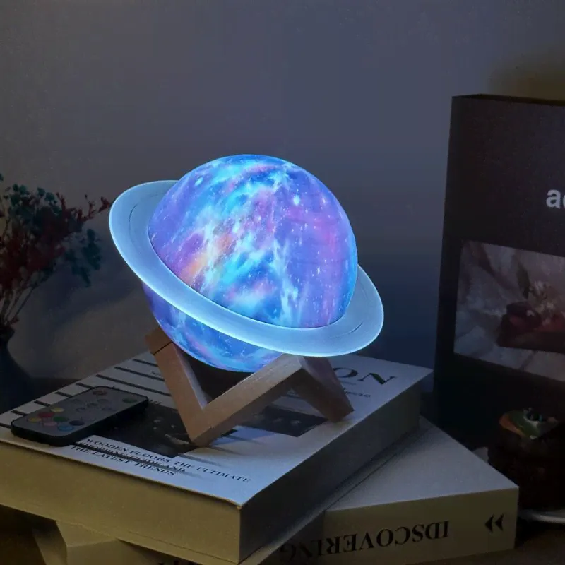 Bluetooth-колонка Saturn Ring Dream, настольный домашний сабвуфер, новинка 2023 года, Hi-Fi освещение, аудио