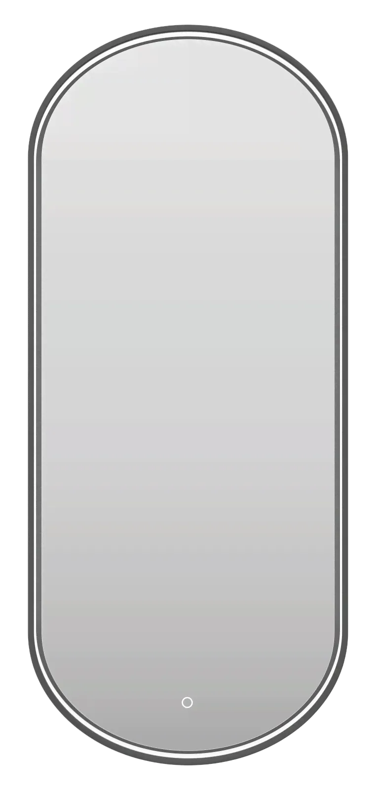 Зеркало Brevita Saturn 50x115 с подсветкой овальное черный