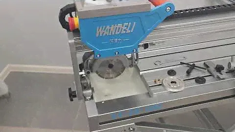 Установка фасочного диска с отрезным на станках Wandeli