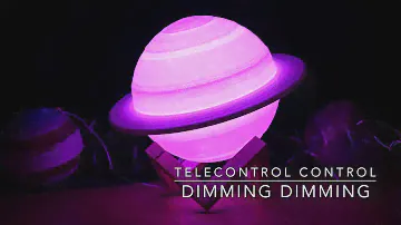 Rechargeable 3D Print Saturn Lamp Like Moon Lamp Night Light For Moon light