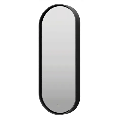 Зеркало Brevita Saturn 50x115 с подсветкой, черный SAT-Dro1-050-black-1