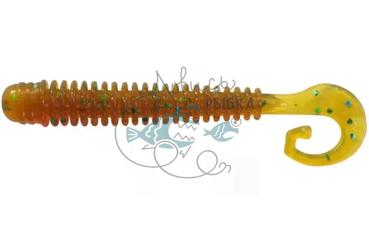 Силикон Reins G-Tail Saturn 2.5ʺ 565 Motor Oil Green Flake (20 шт/уп.) 1552.03.54