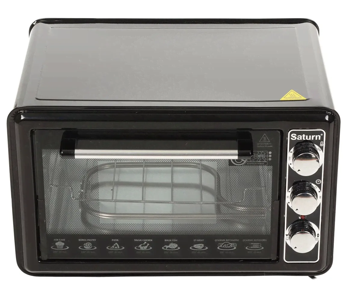 Духовка электрическая настольная Saturn EC1075 Black