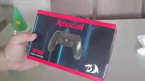CONTROLE PRA PC BOM E BARATO PS3 REDRAGON SATURN UNBOX INSTALANDO E TESTANDO NO NOTEBOOK UNBOX 2020